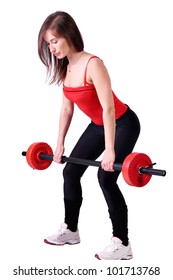 Girl Weight Lifter Fitness Exercise