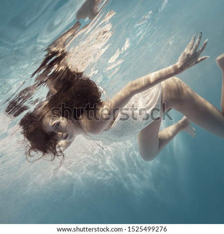 Similar – Image, Stock Photo dive Lifestyle Joy