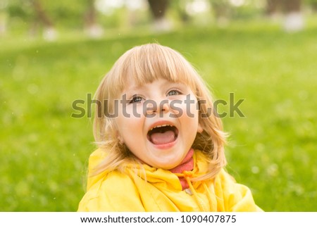 Similar – Image, Stock Photo Girl Baby smiling