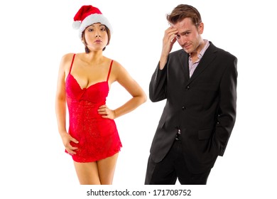 Girlfriend Seducing Broke Or Stressed Boyfriend On Christmas