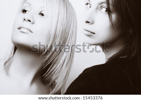 Image, Stock Photo twosome Feminine Woman