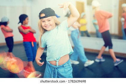 Girls And Boys Training Hip Hop In Dance Studio, Dance Classes For Kids