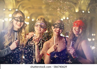 Girls At The Carnival Party