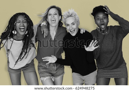 Girls Friendship Laughing Enjoy Together