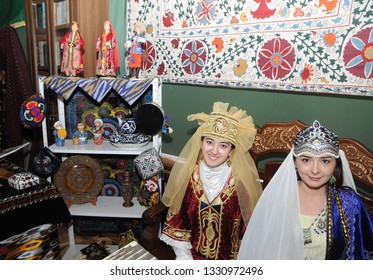 Girls In National Costumes During The Celebration Of The International Day Of Navruz, In The Premises Of The Kyiv City State Administration  In Kiev, March 20, 2018