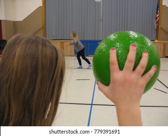 Girls Playing Dodgeball