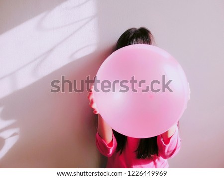 Similar – Image, Stock Photo blowjob Balloon Air Breath