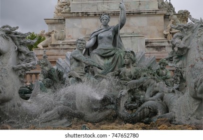 The Girondists Monument In Bordeaux, France