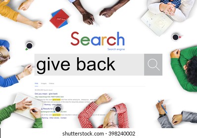 Give Give Back Helping Hand Charity Donate Concept