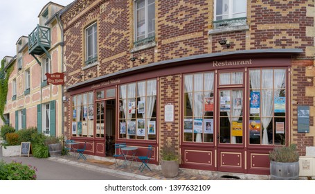 Giverny, France - 05 07 2019: The Gardens Of Claude Monet In Giverny. The Baudy Hotel And His Artist's Studio