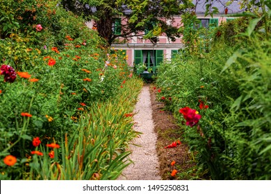 Giverny, France: The Claude Monet Garden At His Old House. The Foundation Claude Monet Preserves House And Garden Of Claude Monet. The Painter Gained Much Of His Inspiration From His Garden.