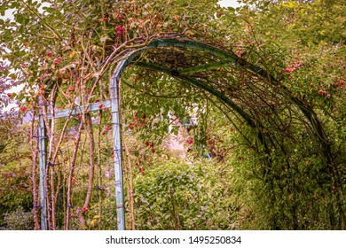 Giverny, France: The Claude Monet Garden At His Old House. The Foundation Claude Monet Preserves House And Garden Of Claude Monet. The Painter Gained Much Of His Inspiration From His Garden.