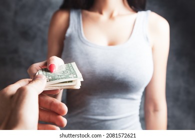 Gives Money To A Woman