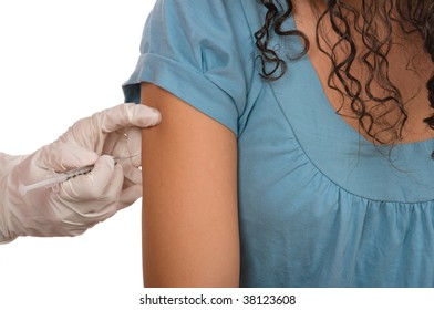 Giving A Flu Or Allergy Shot