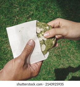 Giving Green Tea Cookies On Hand