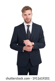 Giving man sense of style. Stylish lawyer isolated on white. Project manager in formal style. Business dress code. Formalwear. Professional wear. Fashion wardrobe. - Shutterstock ID 1911619201
