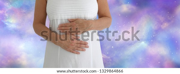 Giving Solar Plexus Sacral Chakras Self Stock Photo (Edit Now) 1329864866