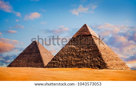 Giza pyramids, cairo, egypt
