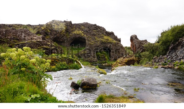 Gjain Valley Iceland Popular Tourist Oasis Stock Photo Edit Now