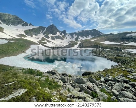Gjeravica Lake  is a mountain lake in Kosovo located just under the summit of Gjeravica mountain. Gjeravica Lake is situated nearby to Liqeni i Vogël, and southeast of Liqeni i Kuq.