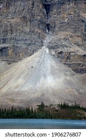 Glacial Deposit along Icefield Parkway, Alberta, Canada
