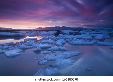  Glacial Lake In Southeast Iceland, 