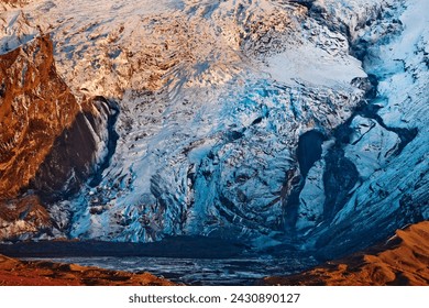 Gígjökull glacier in Eyjafjallajökull glacier