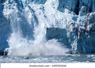 Glacier Calving In Glacia Bay Alaska