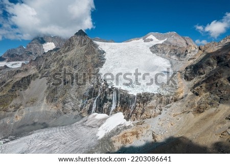 Glacier of Fellaria in Valmalenco.
Province of Sondrio. Italian Alps. Foto d'archivio © 