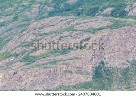 As a glacier flows downslope, it drags the rock, sediment, and debris in its basal ice over the bedrock beneath it. This process is known as abrasion and produces striations along the bedrock. 