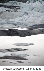 A glacier and his lake. - Shutterstock ID 1634374183