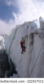 Glacier Ice Climbing Andes Mountain Peak Bolivia Huayana Potosy Summit