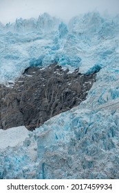 Glacier Ice From The Harding Icefield In Alaska