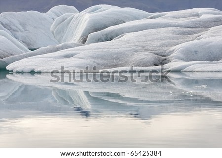 Similar – Island | Vögel auf einem Eisberg in einer Gletscherlagune