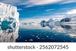 Glacier and Iceberg in the Antarctic Landscape	