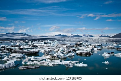 Glacier Lagoon In Iceland