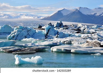 Arcti? Glacier And Lagoon, Iceland