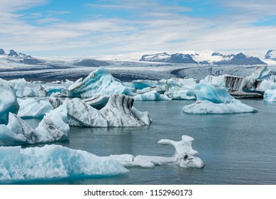 Glacier Melting At Jokulsarlon