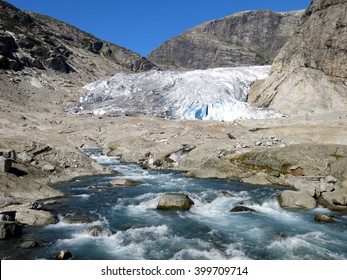 Glacier Melting In Norway