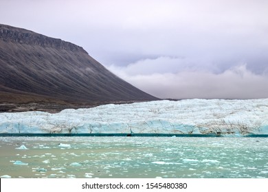 Glacier And Mountains In Croker Bay, Devon Island, Nunavut, Canada.