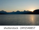 Glacier National Park Lake McDonald Sunrise in Apgar