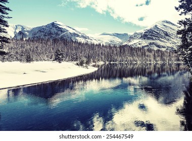 Glacier National Park, Montana. Winter.