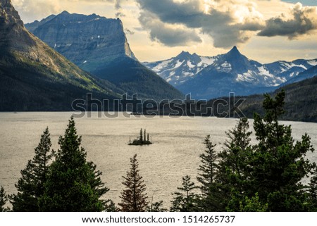 Similar – Foto Bild Magische Stunde im goldenen Grasland mit glühendem Tau bei Sonnenaufgang. Sonnenaufgang über den Bäumen im magischen Grasland, Ungarn