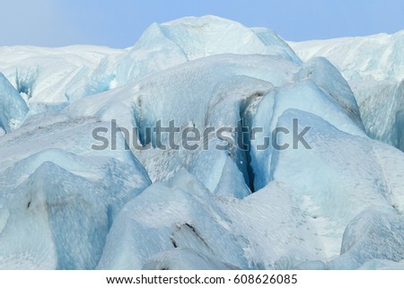 Fláajökull, glacier near Höfn in southeast Iceland