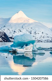 Glacier At Portage Lake Alaska 