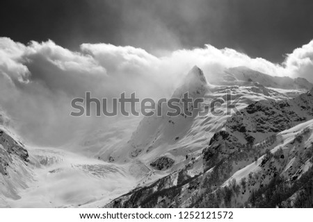 Similar – lonely mountain hut in the middle of nowhere I