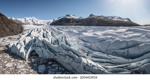 Glacier Textures From Aerial View