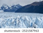 Glacier Tongue, Glaciar Perito Moreno Glacier, Glacier Break, Los Glaciares National Park, Andes, El Calafate, Santa Cruz, Patagonia, Argentina, South America