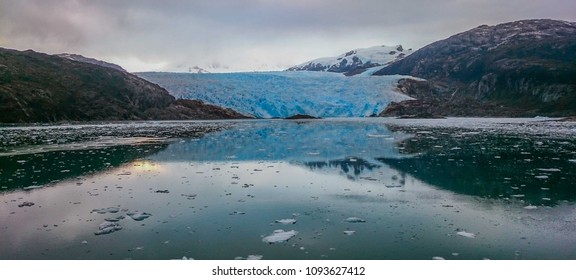 Glaciers At Chilean Fjords