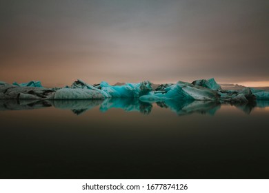 Jökulsárlón Glaciers Lagoons In Iceland